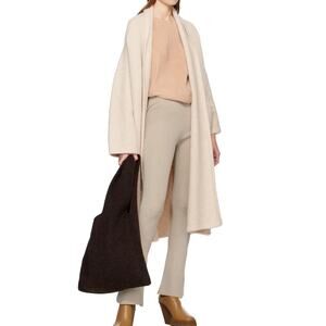 Lauren Manoogian Big Shopper Tote Bag Soil Espresso Brown NWT Wool Alpaca